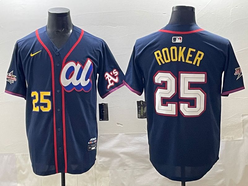 Men 2025 Oakland Athletics #25 Rooker Drak Blue All star Nike MLB Jersey style 04->oakland athletics->MLB Jersey